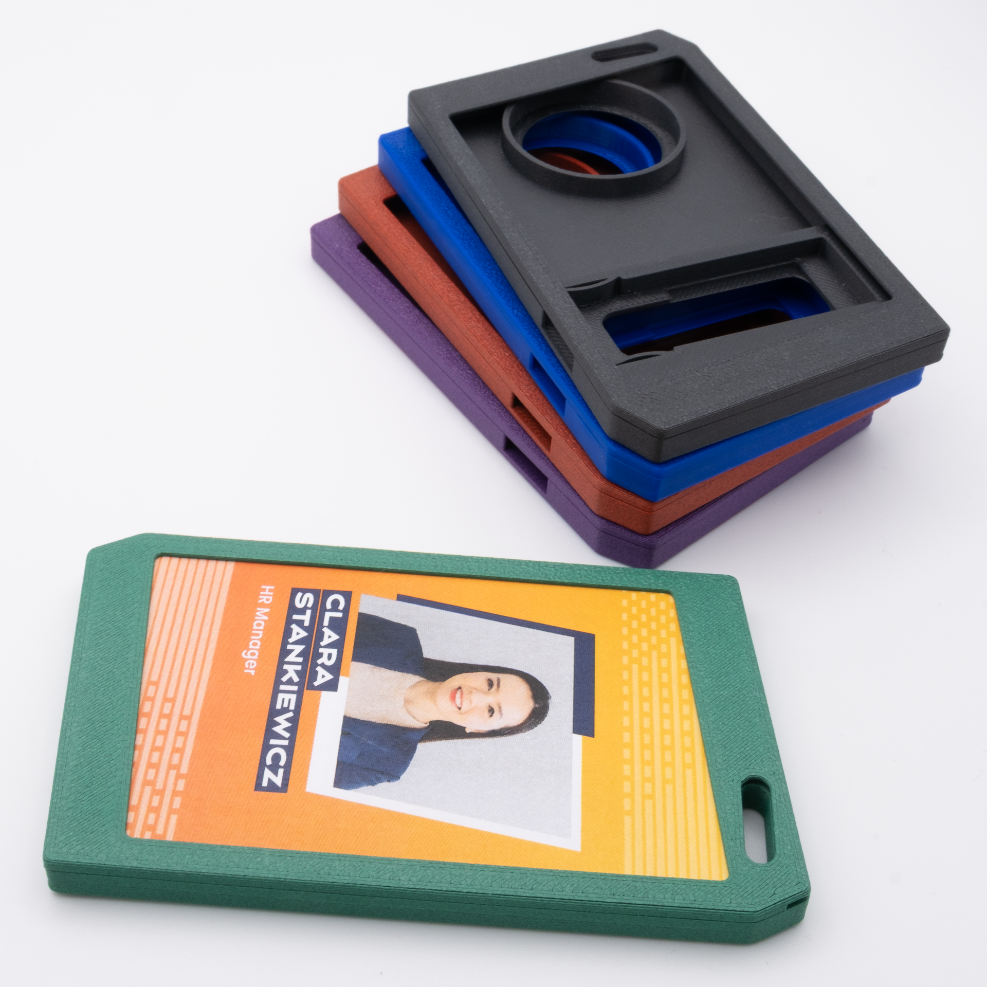 Design ID Badge Holder with AirTag & YubiKey – maximum security - 3D‑Printed