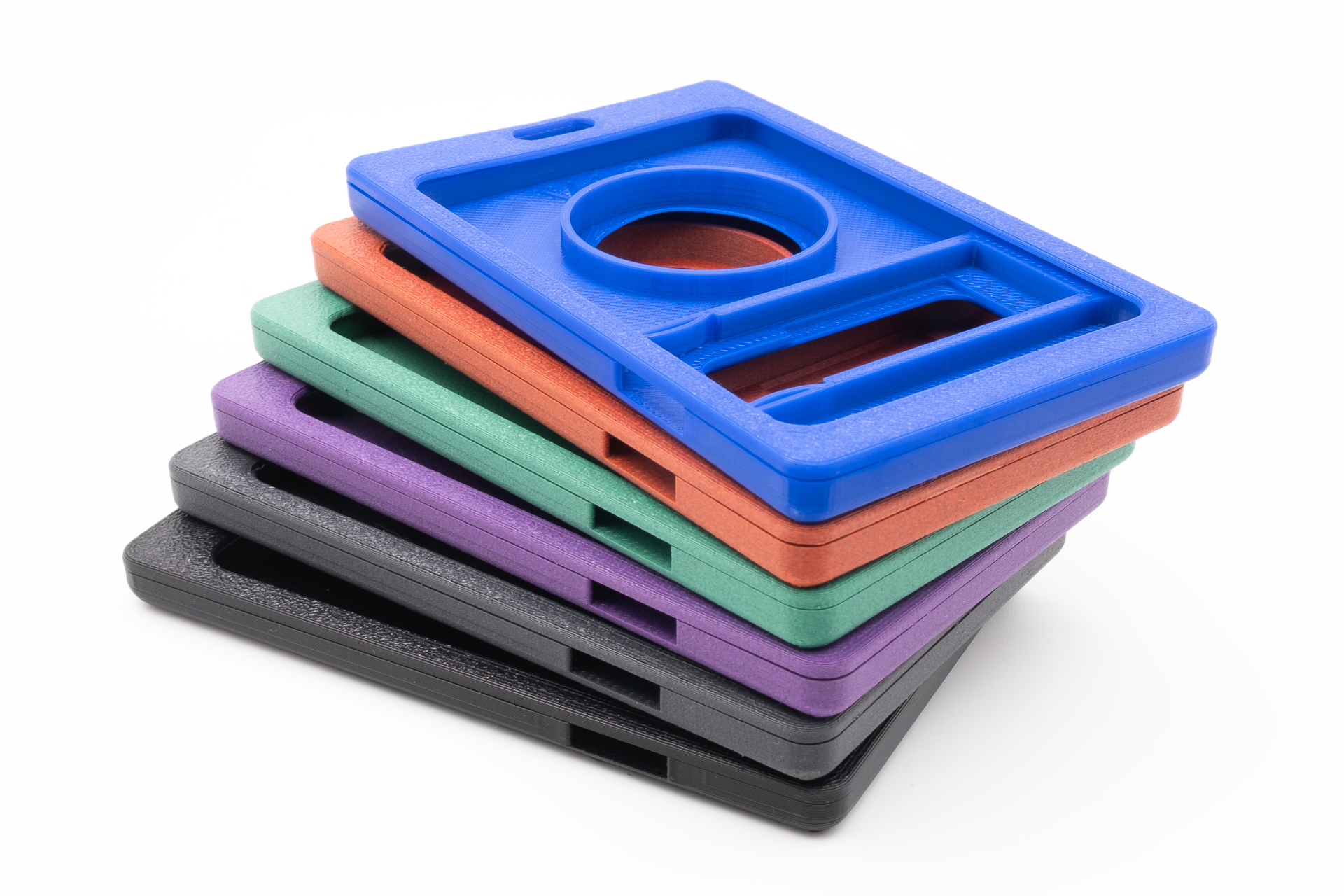 "Design" ID Badge Holder with AirTag & YubiKey – maximum security - 3D‑Printed