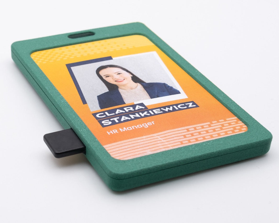 ID Badge Holder with AirTag & YubiKey – maximum security - 3D‑Printed