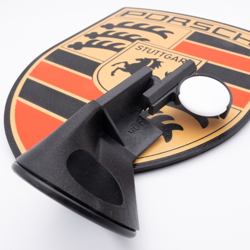 Porsche 996 986 MagSafe phone mount AirTag installation 2